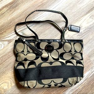 SOLD Coach Jacquard Handbag